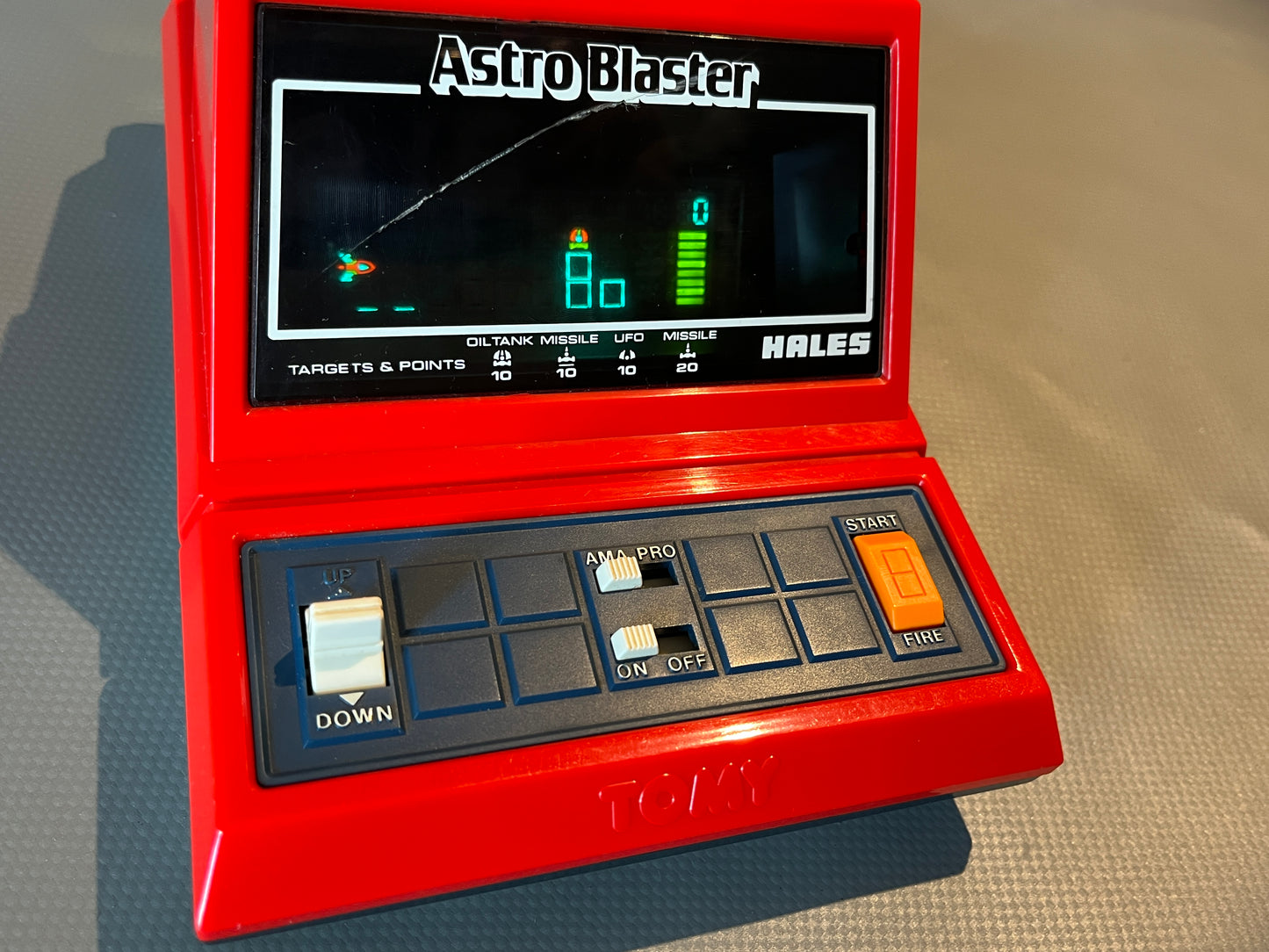 Tomy Hales Astro Blaster VFD Tabletop Game