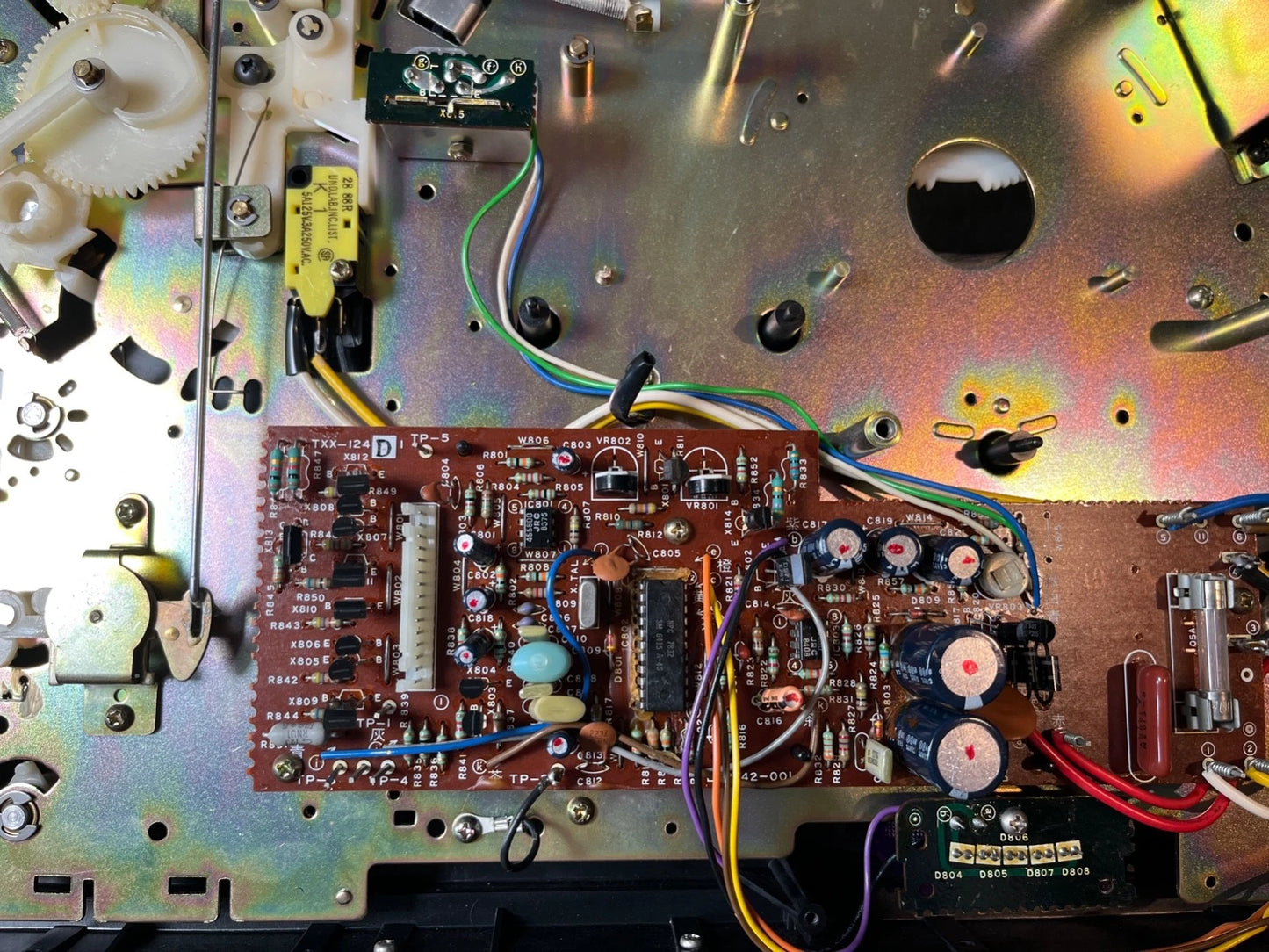 Capacitor Kit for JVC QL-F4 Quartz Lock Turntable. Complete Electrolytics Kit