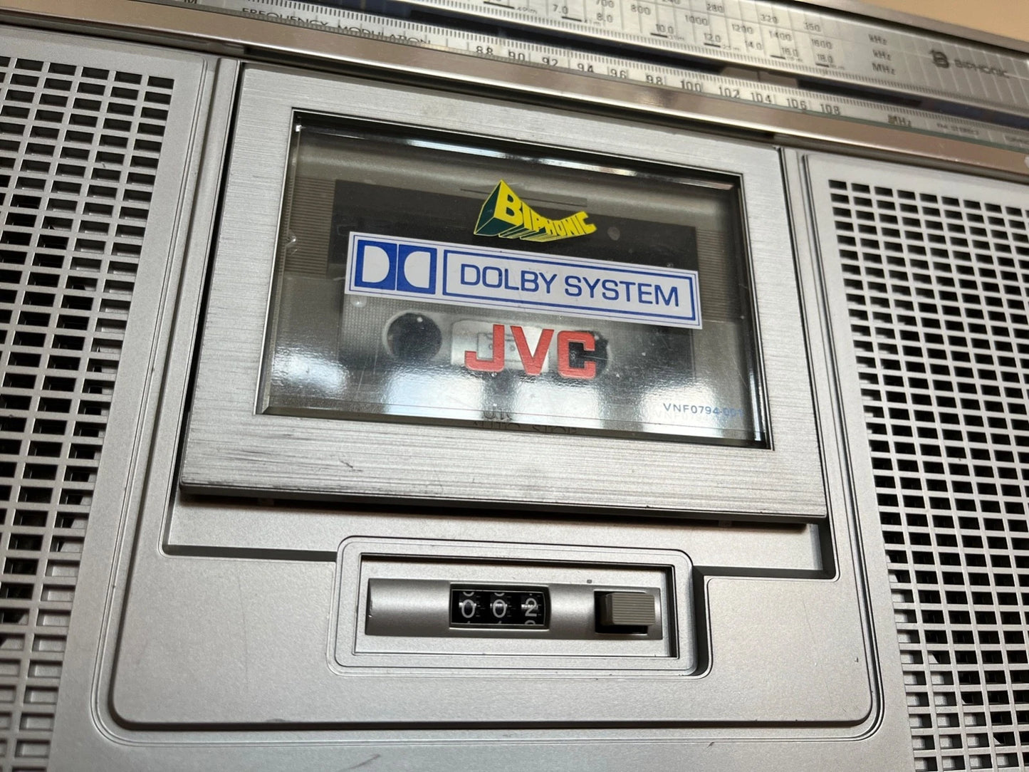 JVC RC-656 Boombox Radio Cassette. Biphonic