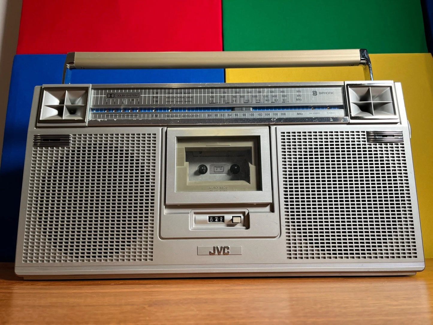 JVC RC-656 Boombox Radio Cassette. Biphonic