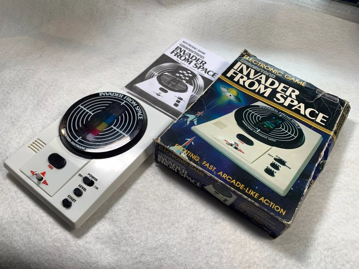 Invader From Space Grandstand VFD Handheld Electronic Game Boxed