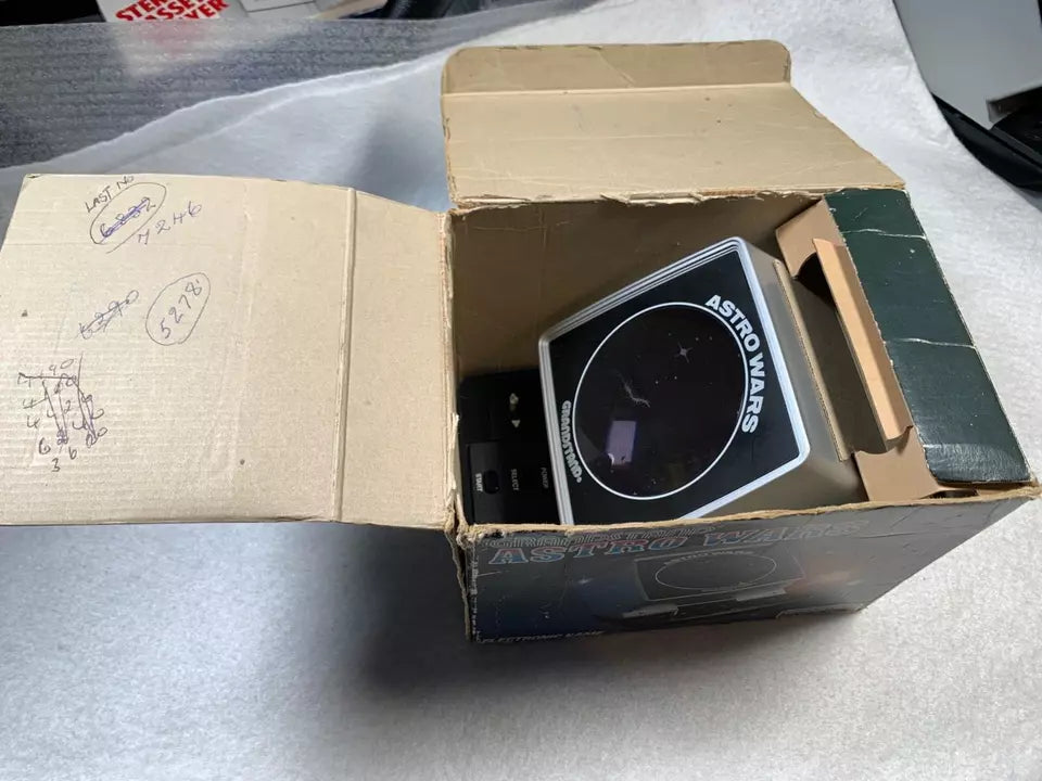 Astro Wars Grandstand Tabletop VFD Game Boxed with Instructions