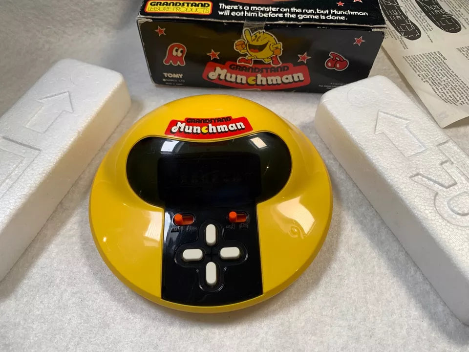 Munchman Grandstand VFD Tabletop Electronic Game Boxed