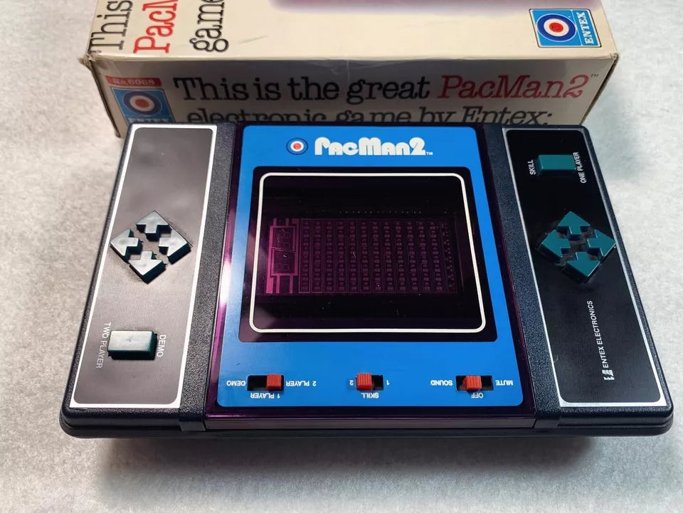 Pacman 2 Entex VFD Handheld Electronic Game Boxed