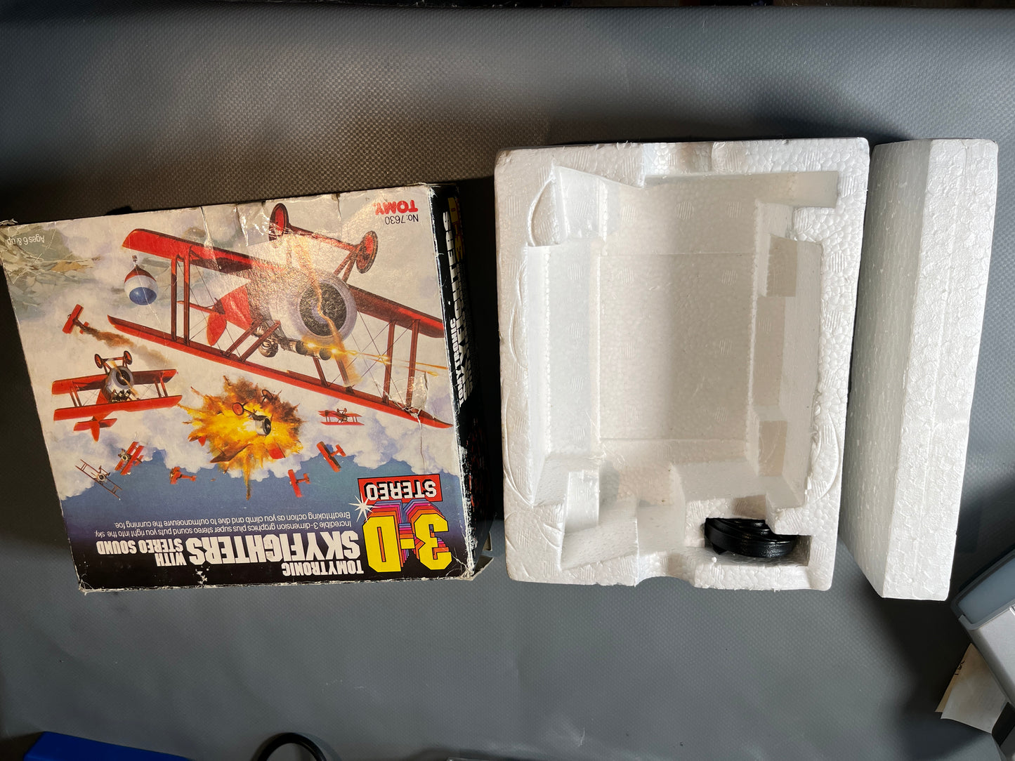 Tomytronic 3D Stereo Skyfighters. Vintage Handheld Electronic Game Boxed