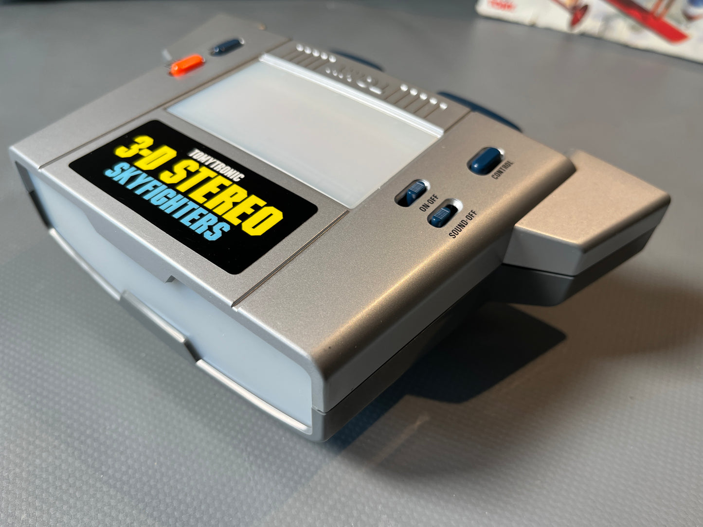 Tomytronic 3D Stereo Skyfighters. Vintage Handheld Electronic Game Boxed