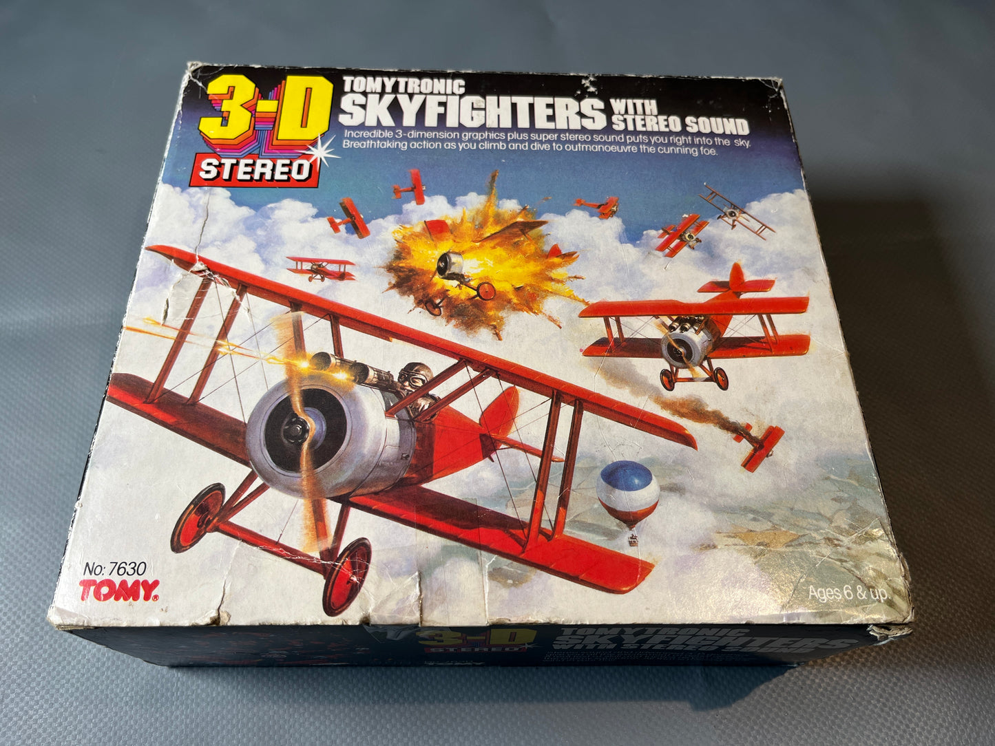 Tomytronic 3D Stereo Skyfighters. Vintage Handheld Electronic Game Boxed