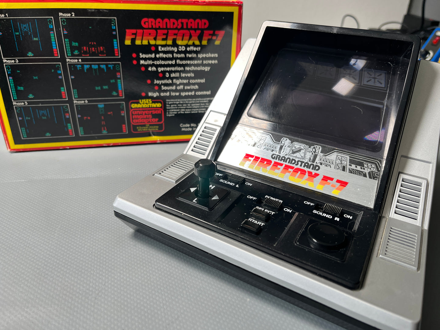 Grandstand Firefox F-7 Vintage Tabletop Game Boxed