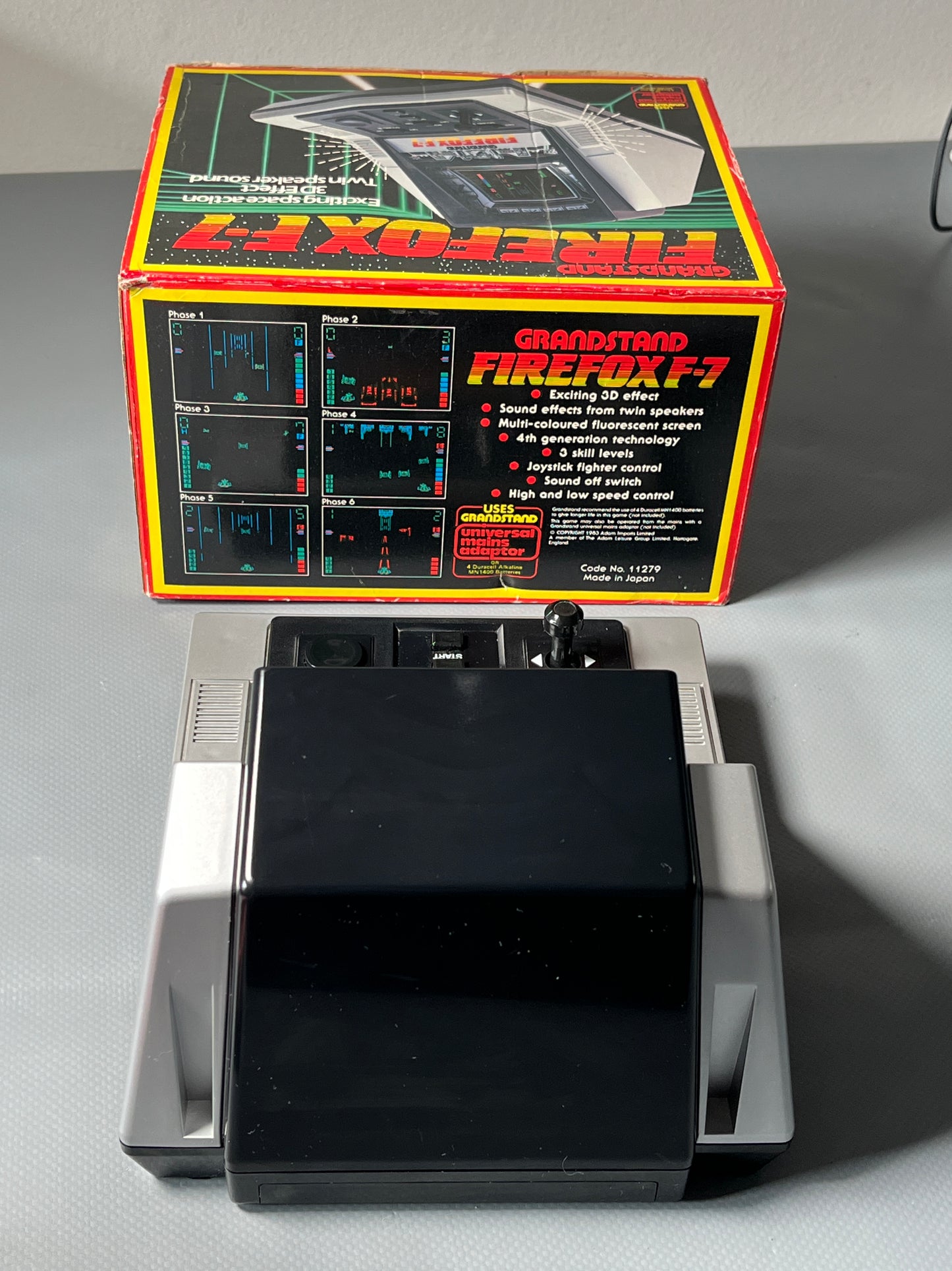 Grandstand Firefox F-7 Vintage Tabletop Game Boxed
