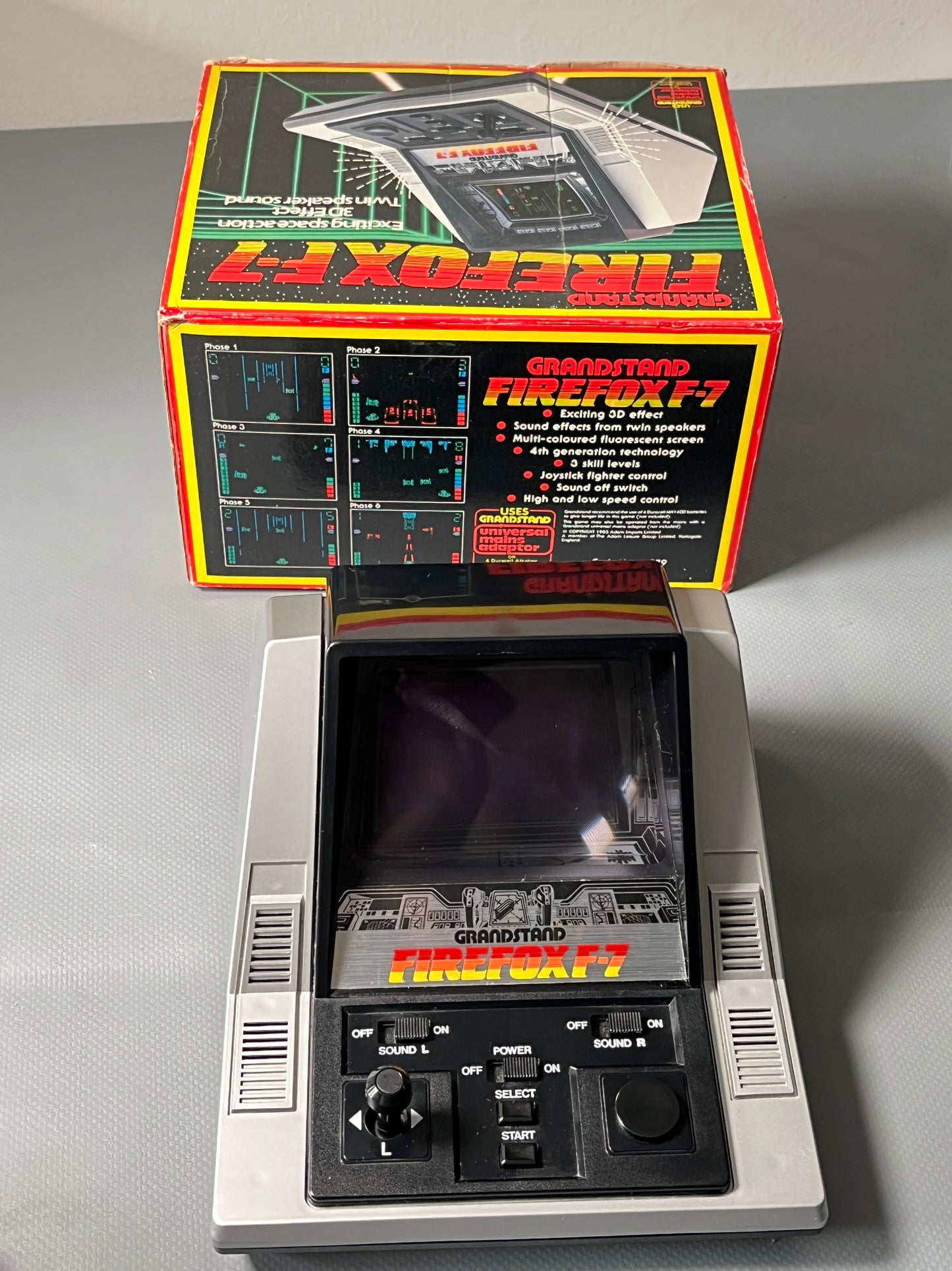 Grandstand Firefox F-7 Vintage Tabletop Game Boxed