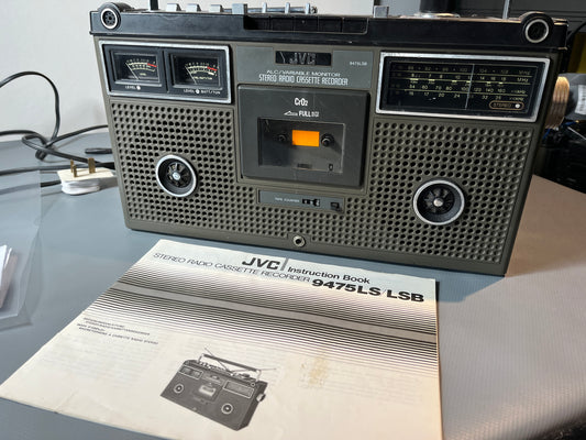 JVC 9475LSB Radio Cassette. 1970s Boombox