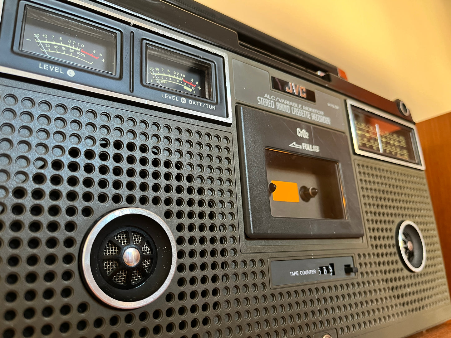 JVC 9475LSB Radio Cassette. 1970s Boombox