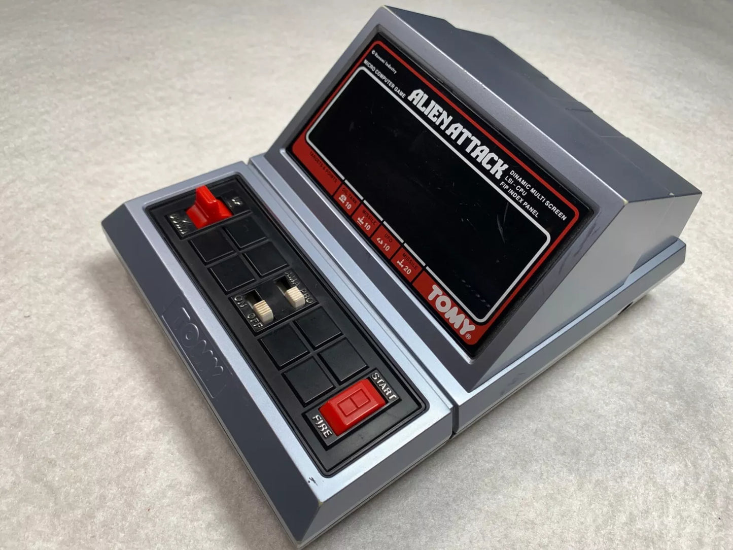 Alien Attack Tomy Tabletop VFD Game