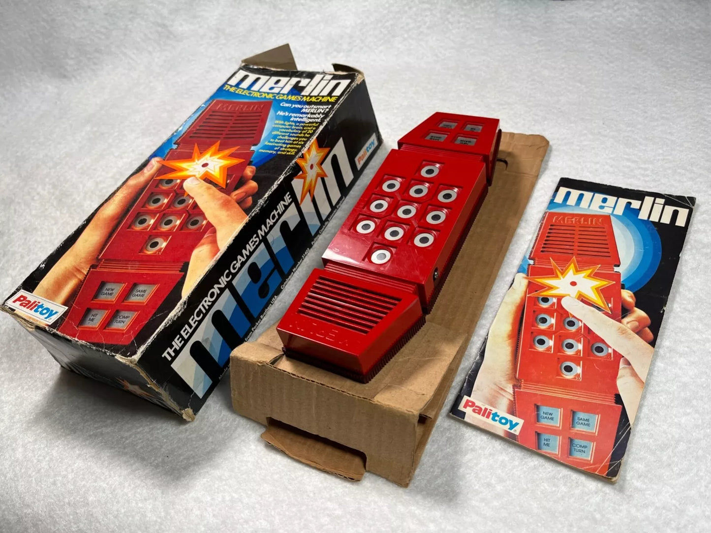 Merlin Palitoy Handheld Electronic Game with Box & Instructions