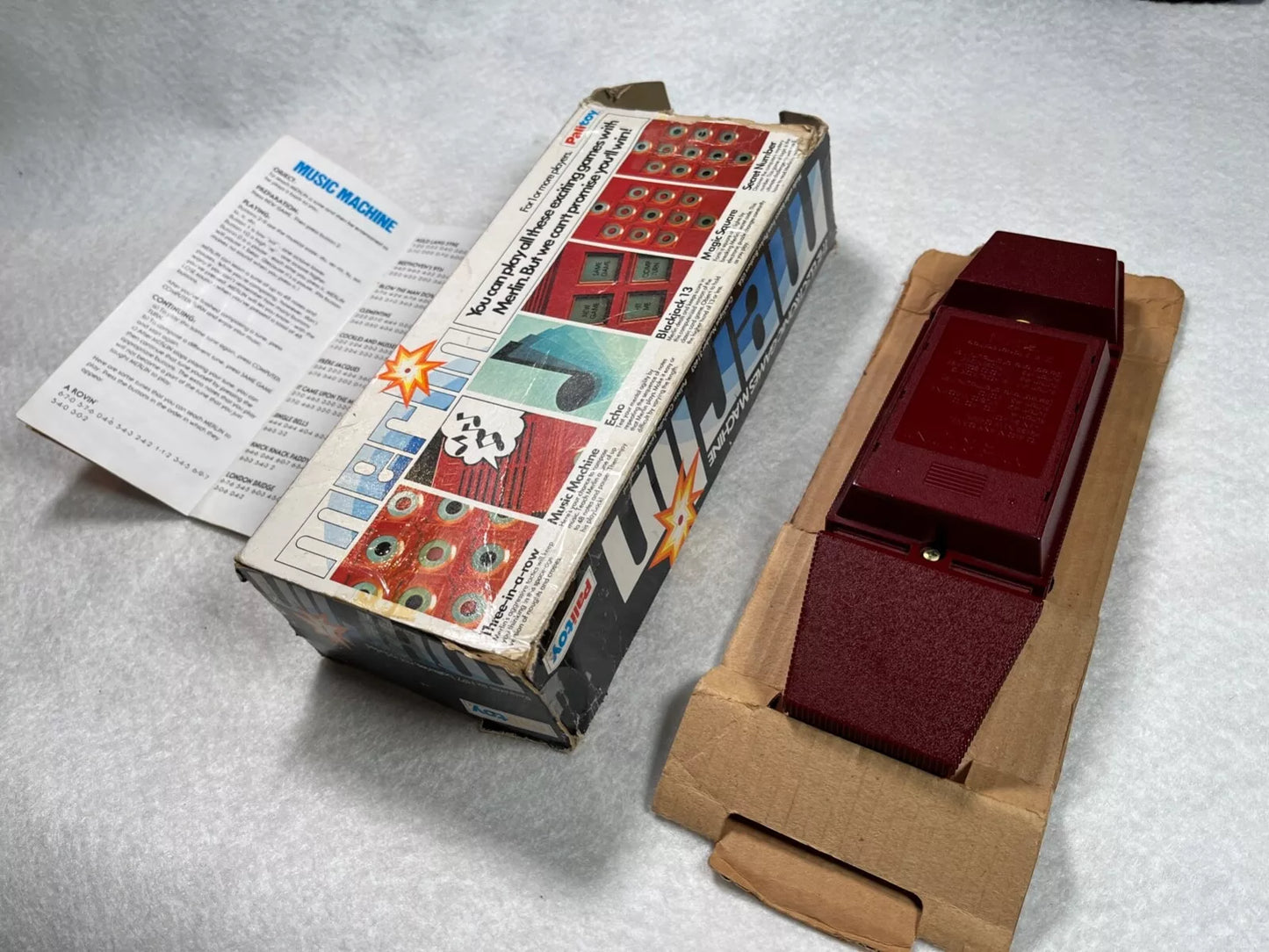 Merlin Palitoy Handheld Electronic Game with Box & Instructions