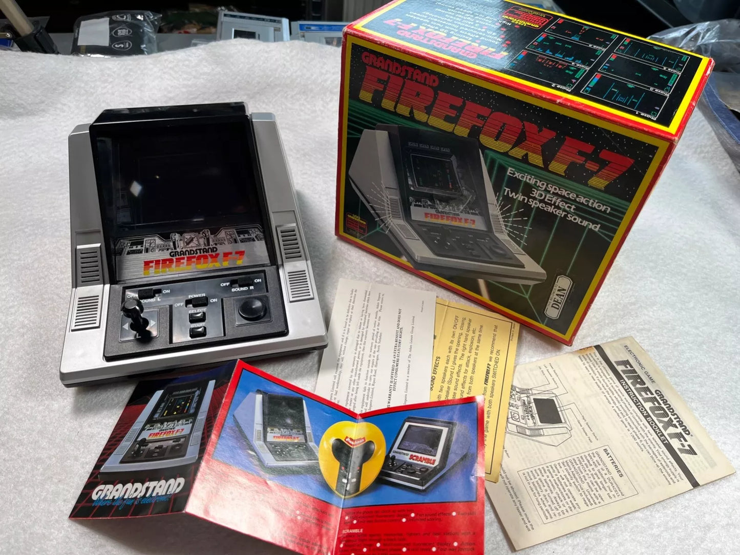 Firefox F-7 Grandstand Tabletop Electronic Game Boxed with Instructions