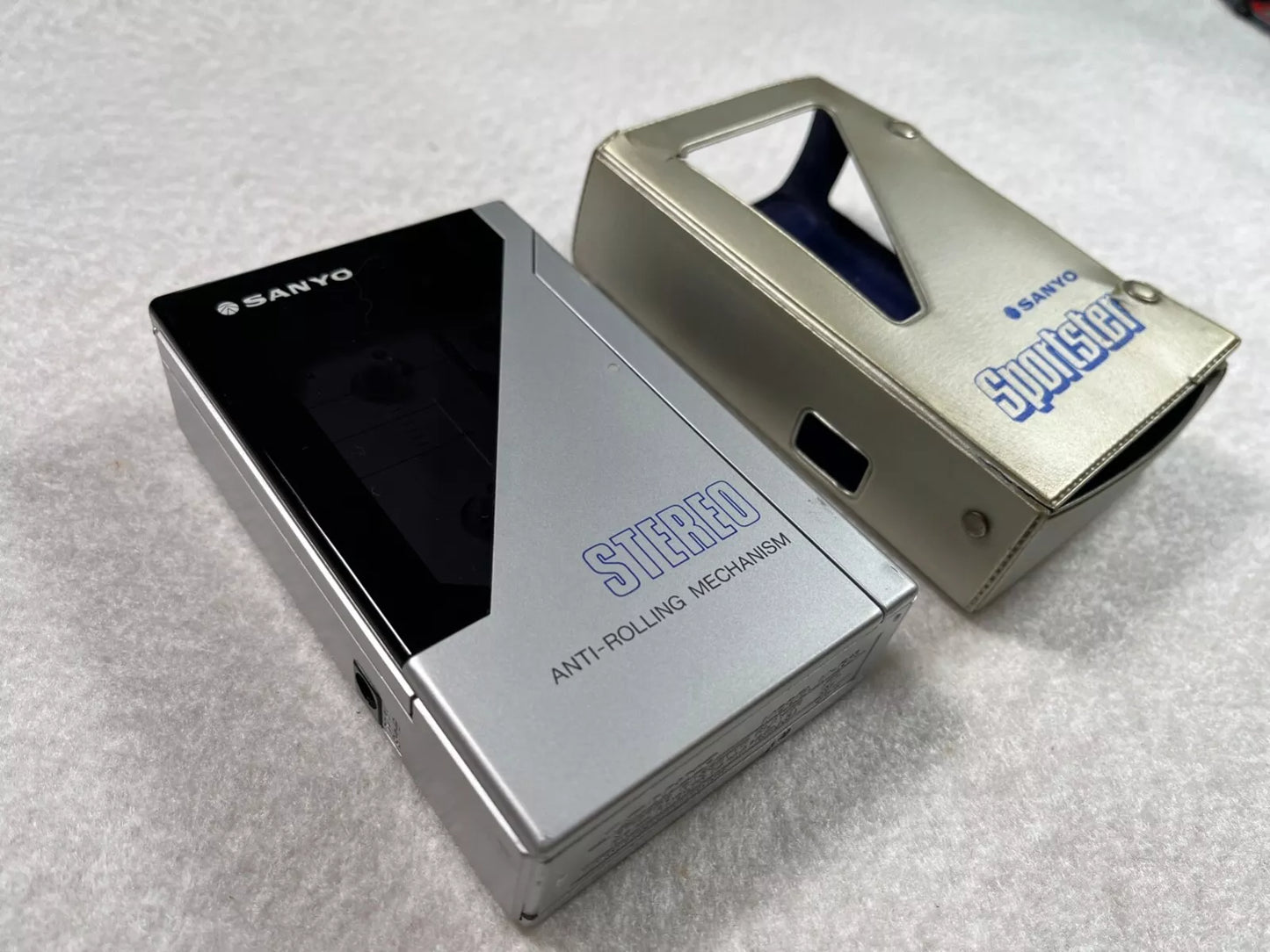 Sanyo MG12 Walkman Personal Cassette Stereo with Case