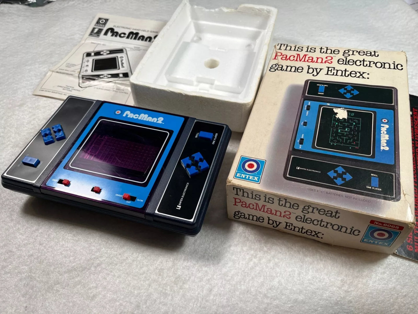 Pacman 2 Entex Handheld Electronic Game Boxed with Instructions