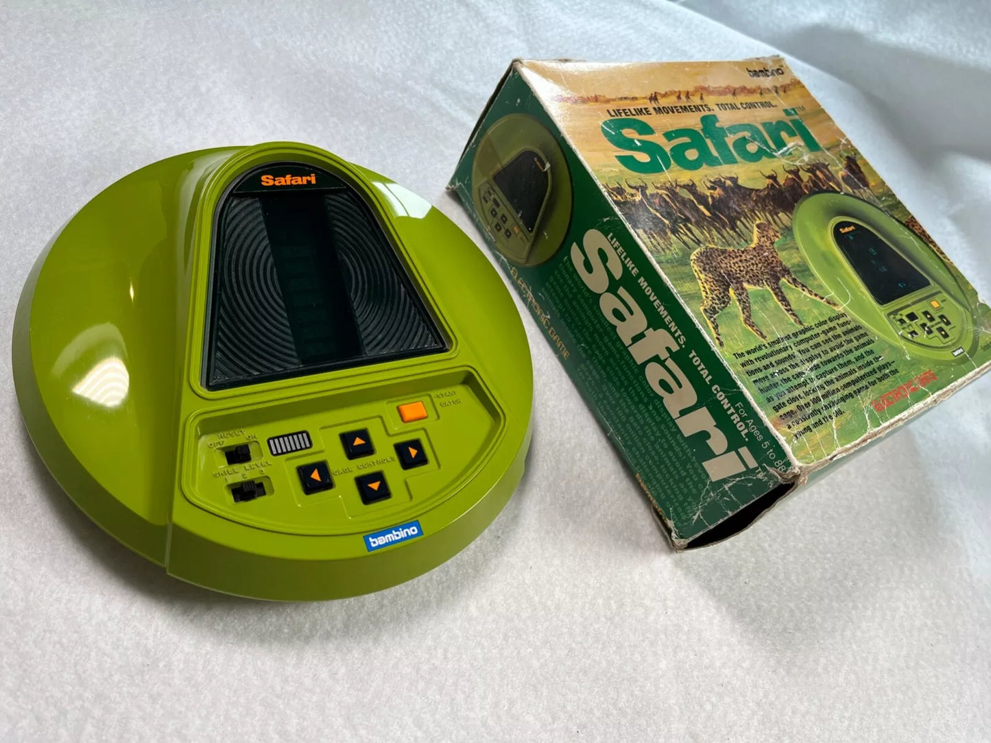 Safari Bambino Vintage Handheld Electronic Game, Boxed