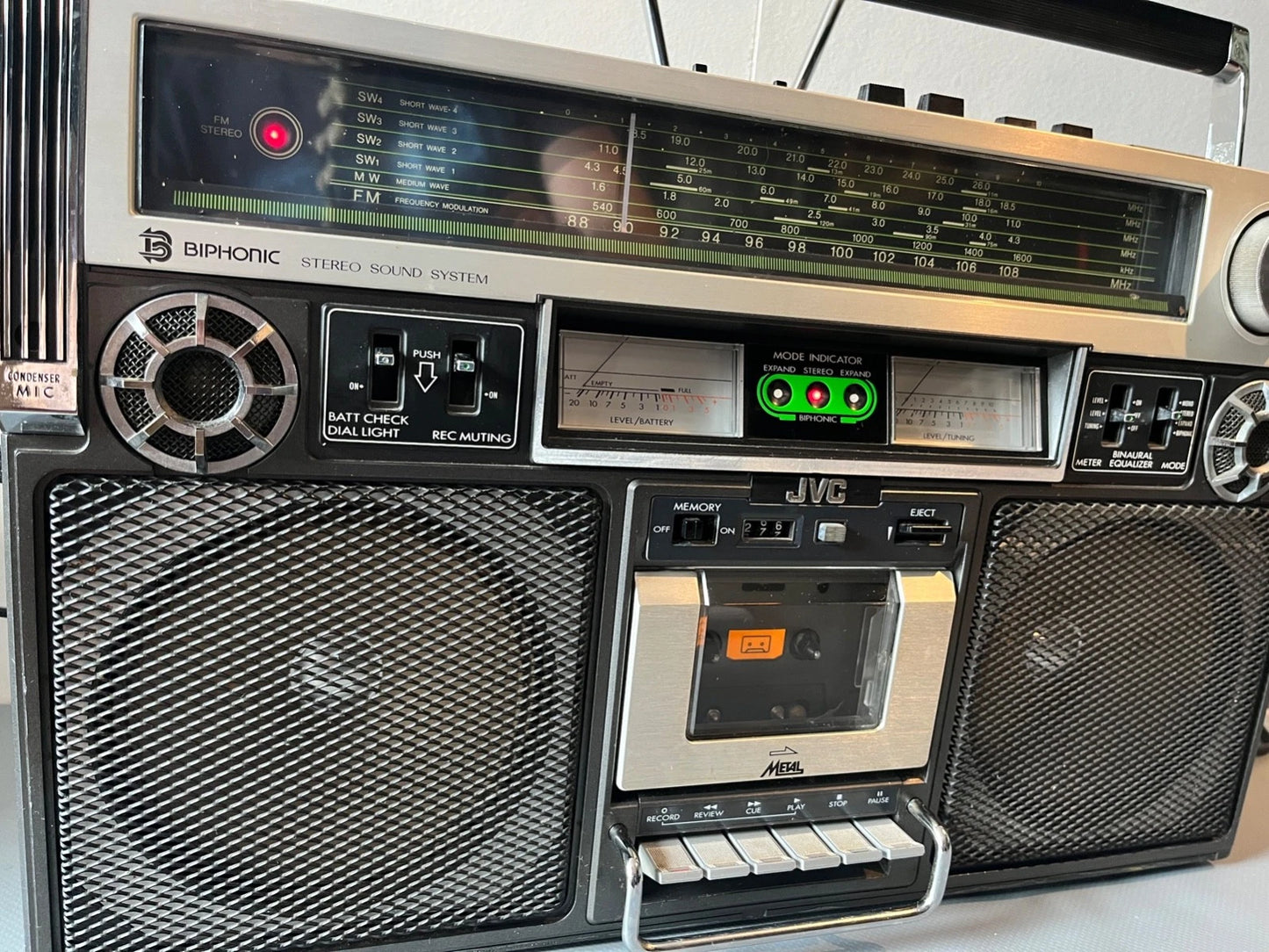 JVC RC-838 Boombox. Radio Cassette. SERVICED New belts etc. VGC! Rare