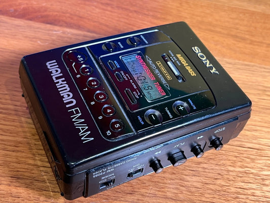 Sony Walkman Radio Cassette Stereo. New Belt. WM-F2085 Dolby Auto Reverse