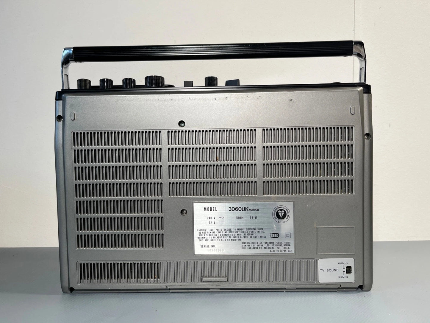 JVC 3060 Radio Cassette TV Boombox with Case & Hood