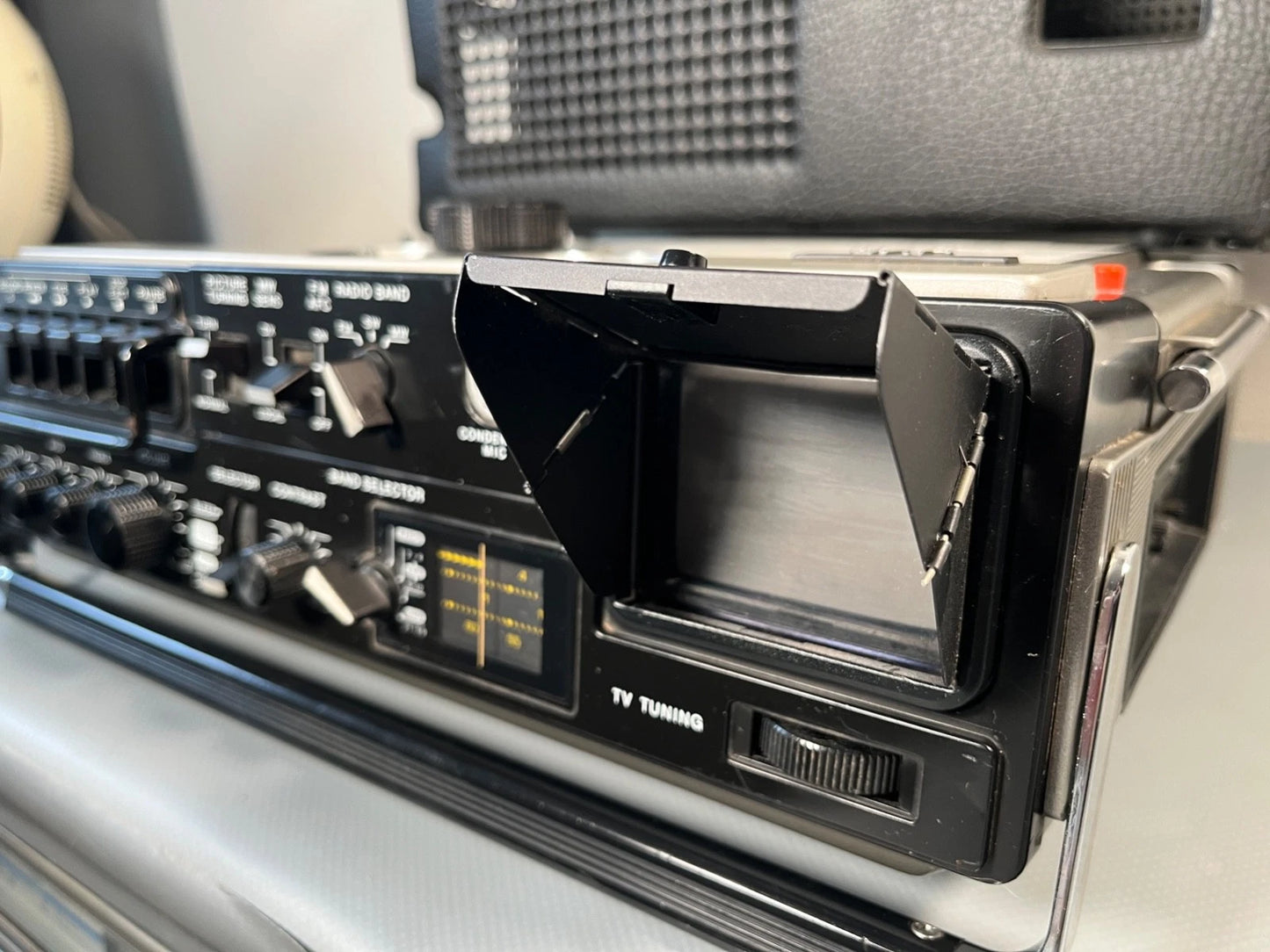 JVC 3060 Radio Cassette TV Boombox with Case & Hood