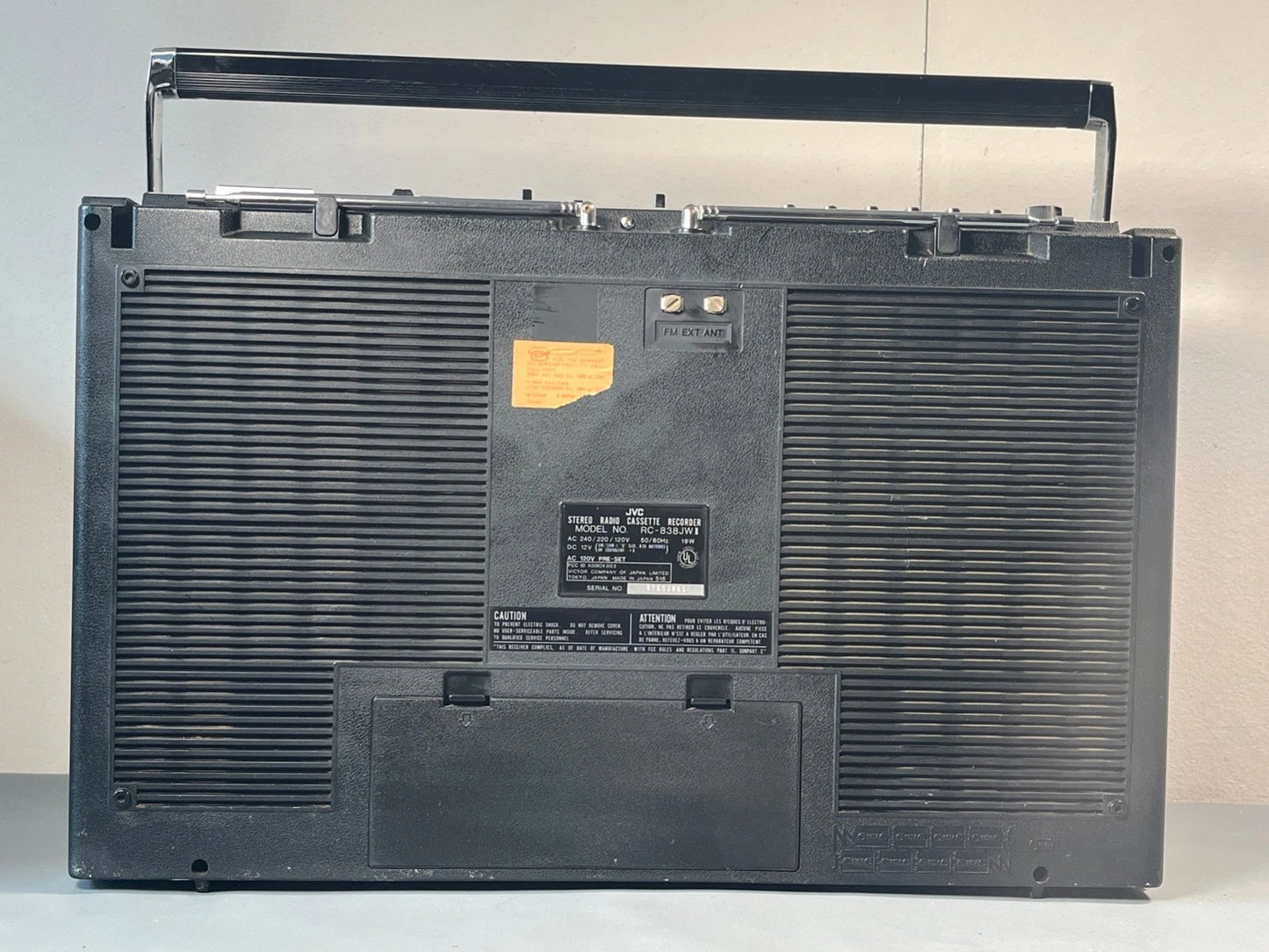 JVC RC-838 Boombox. Radio Cassette. SERVICED New belts etc. VGC! Rare