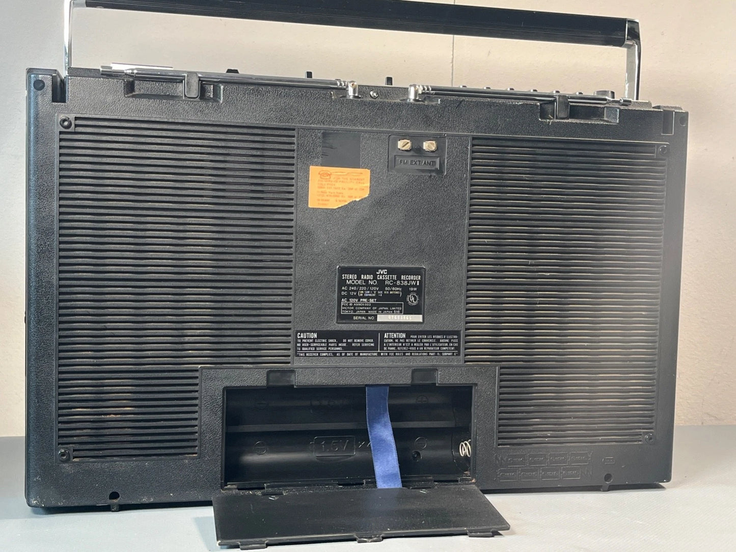 JVC RC-838 Boombox. Radio Cassette. SERVICED New belts etc. VGC! Rare