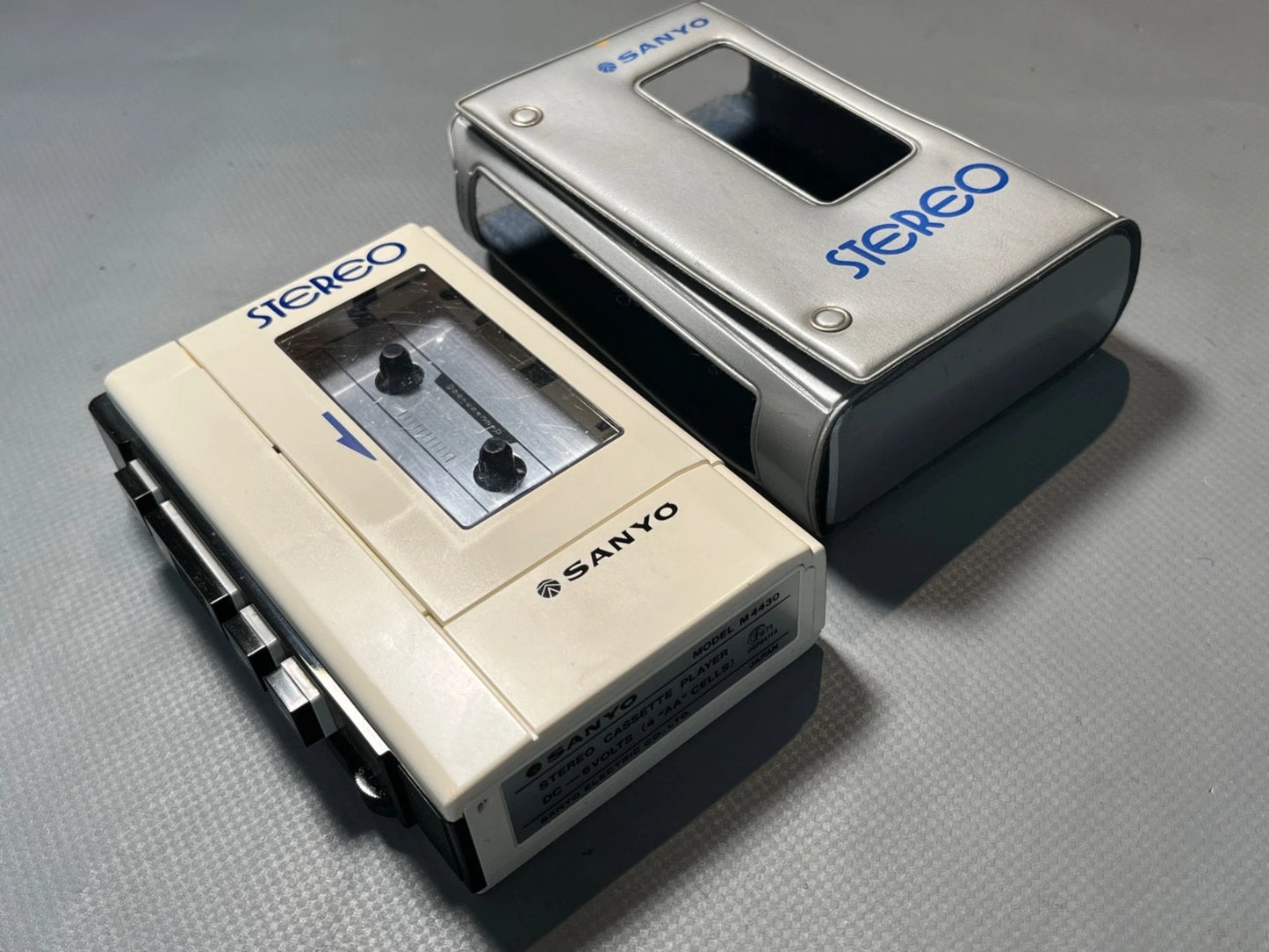 Sanyo M4430 NEW BELTS. Serviced & Working Vintage Cassette Walkman. With Case