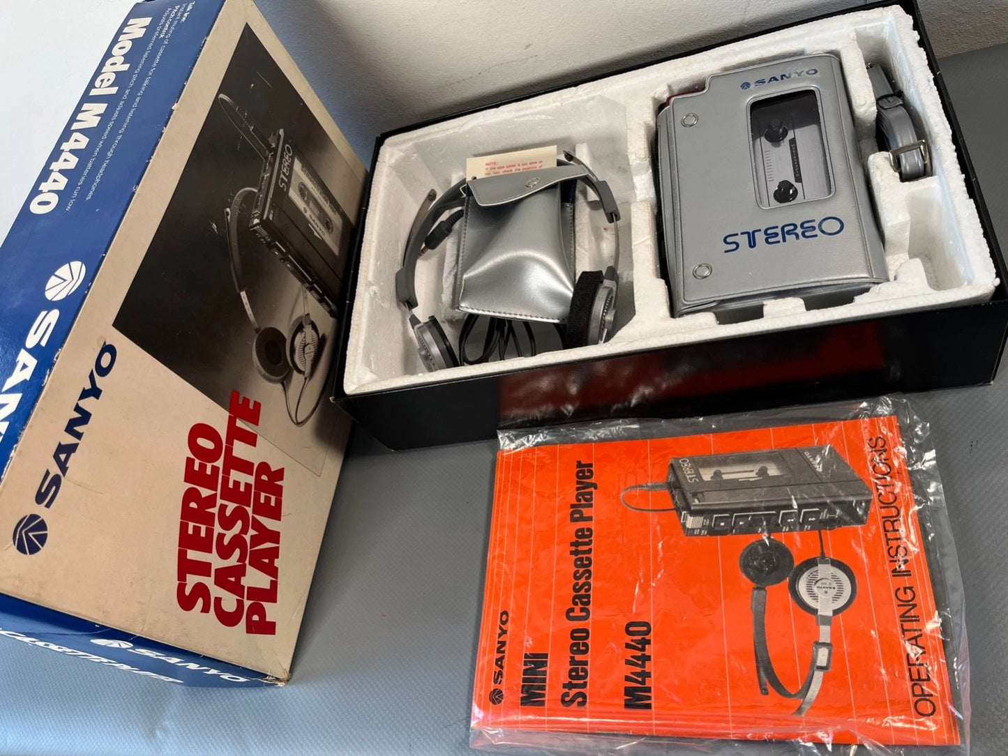 Sanyo M4440 Cassette Walkman Personal Stereo, Boxed