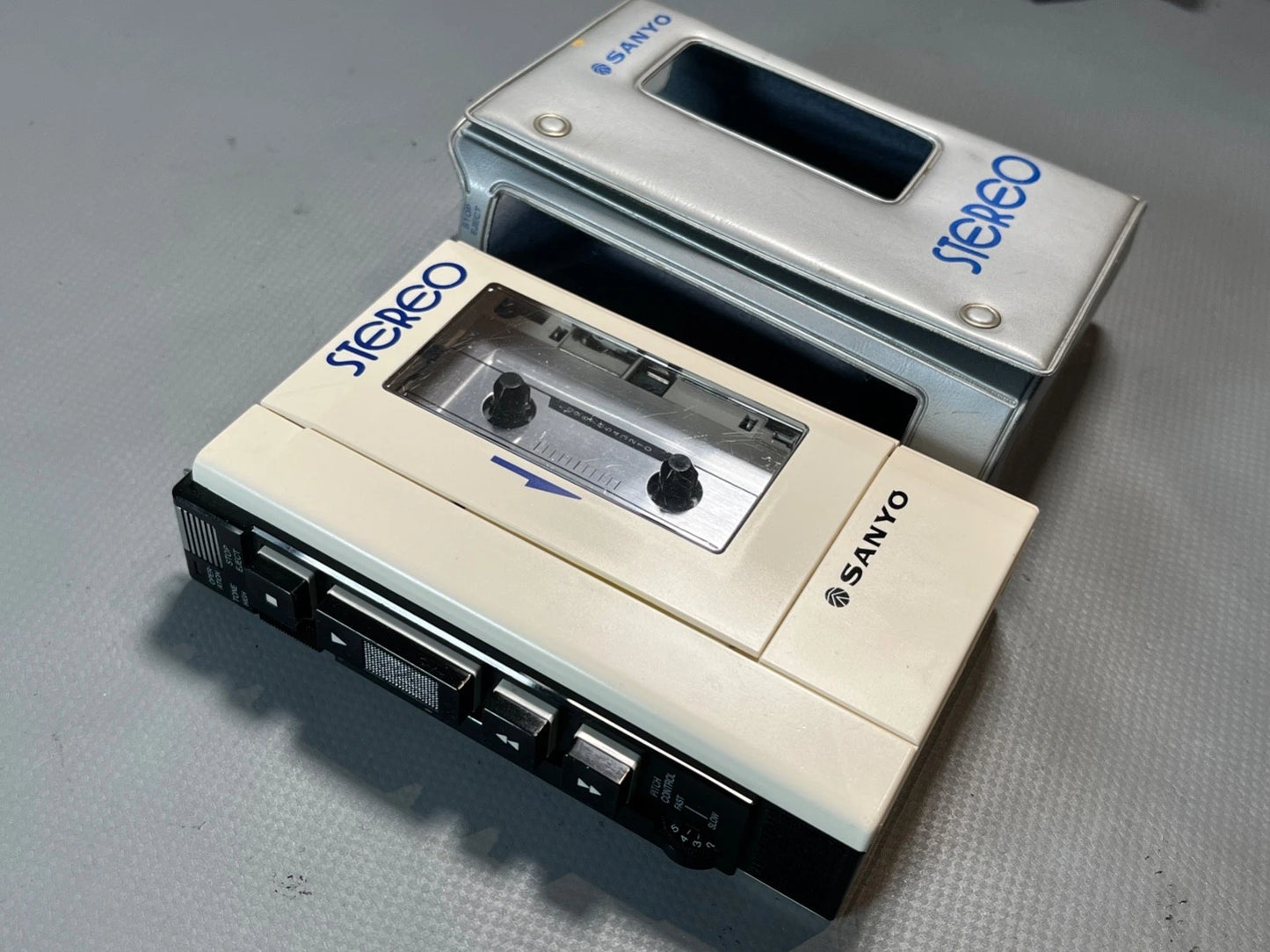 Sanyo M4430 NEW BELTS. Serviced & Working Vintage Cassette Walkman. With Case
