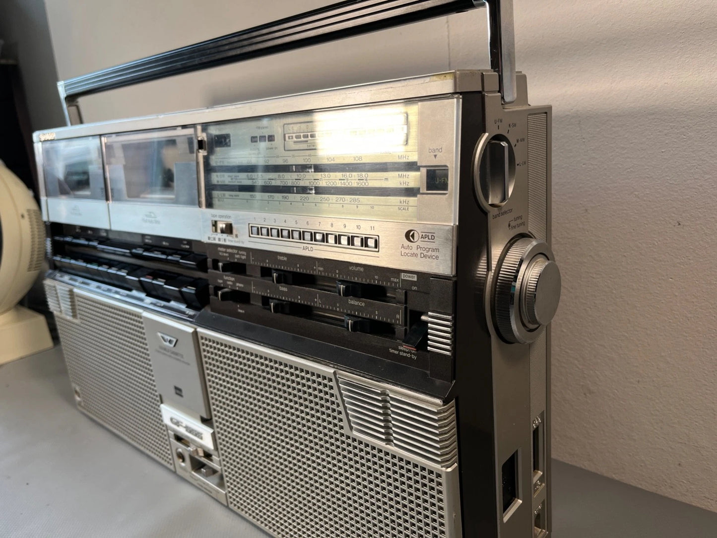 Sharp Boombox. NEW BELTS and Service. GF-555 1980s Radio Cassette. Fully Working