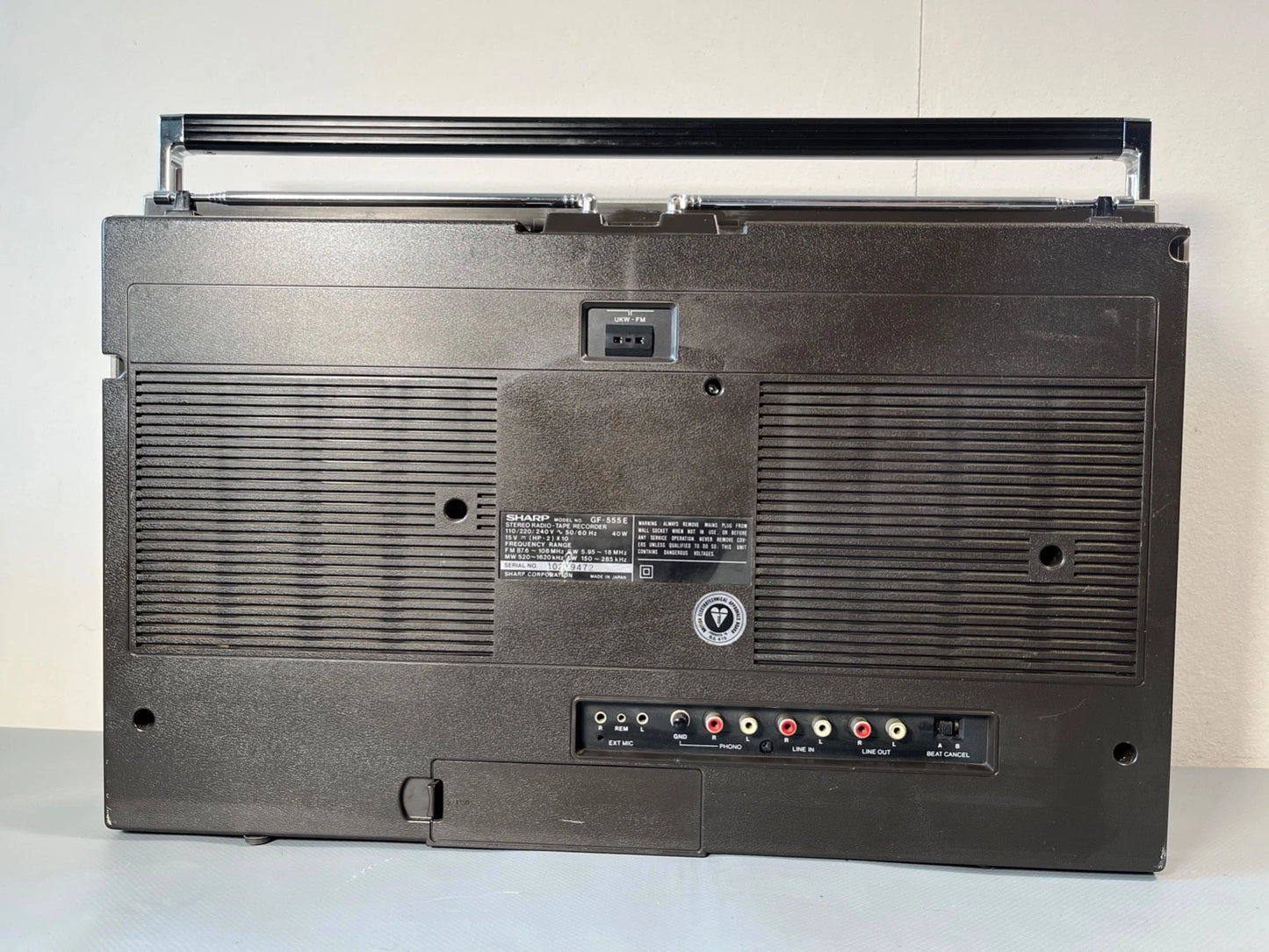 Sharp Boombox. NEW BELTS and Service. GF-555 1980s Radio Cassette. Fully Working