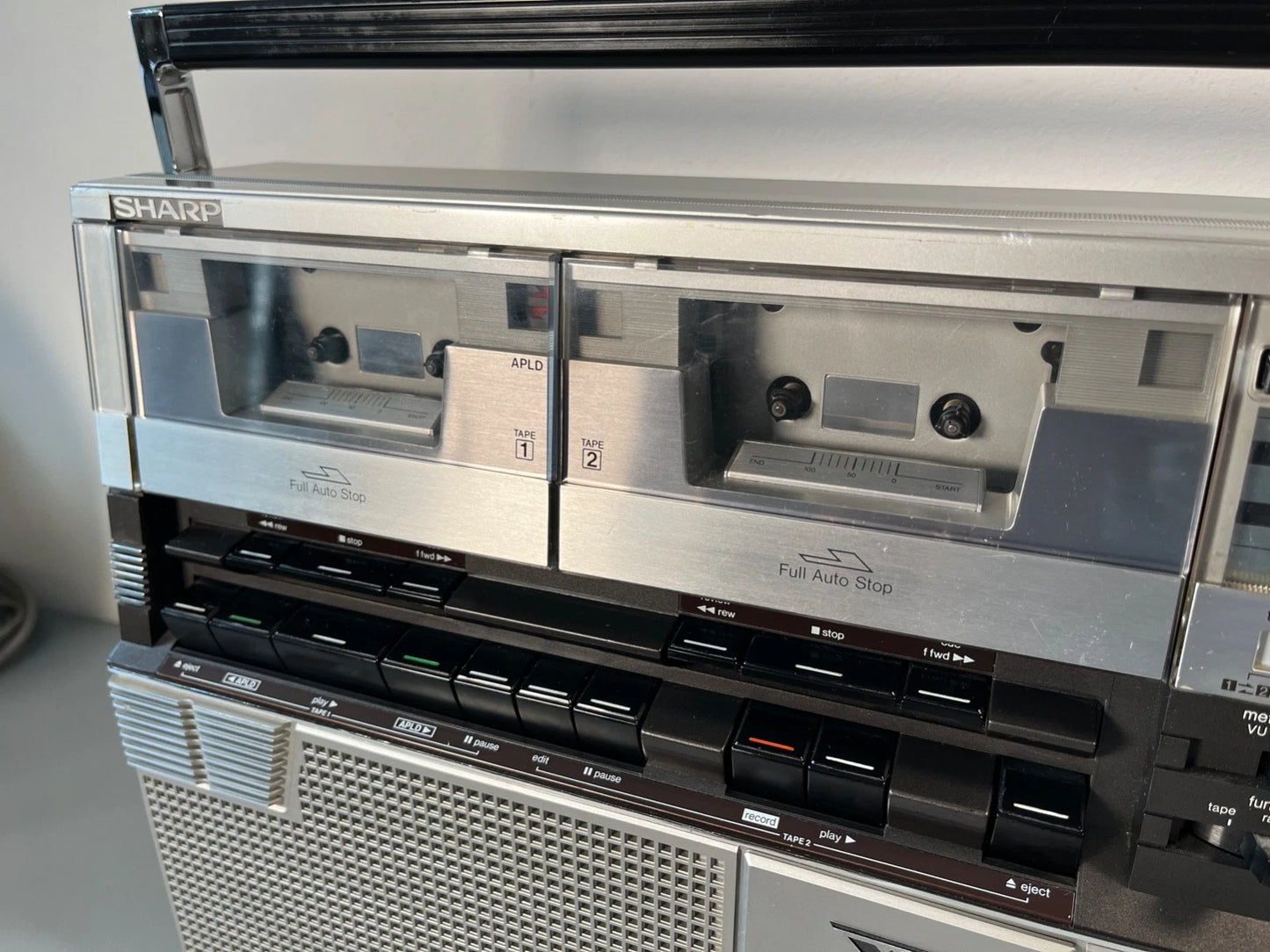 Sharp Boombox. NEW BELTS and Service. GF-555 1980s Radio Cassette. Fully Working