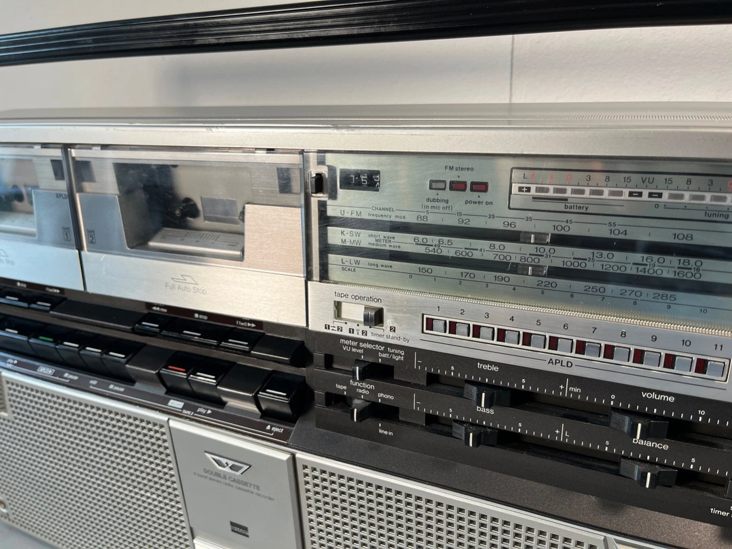 Sharp Boombox. NEW BELTS and Service. GF-555 1980s Radio Cassette. Fully Working