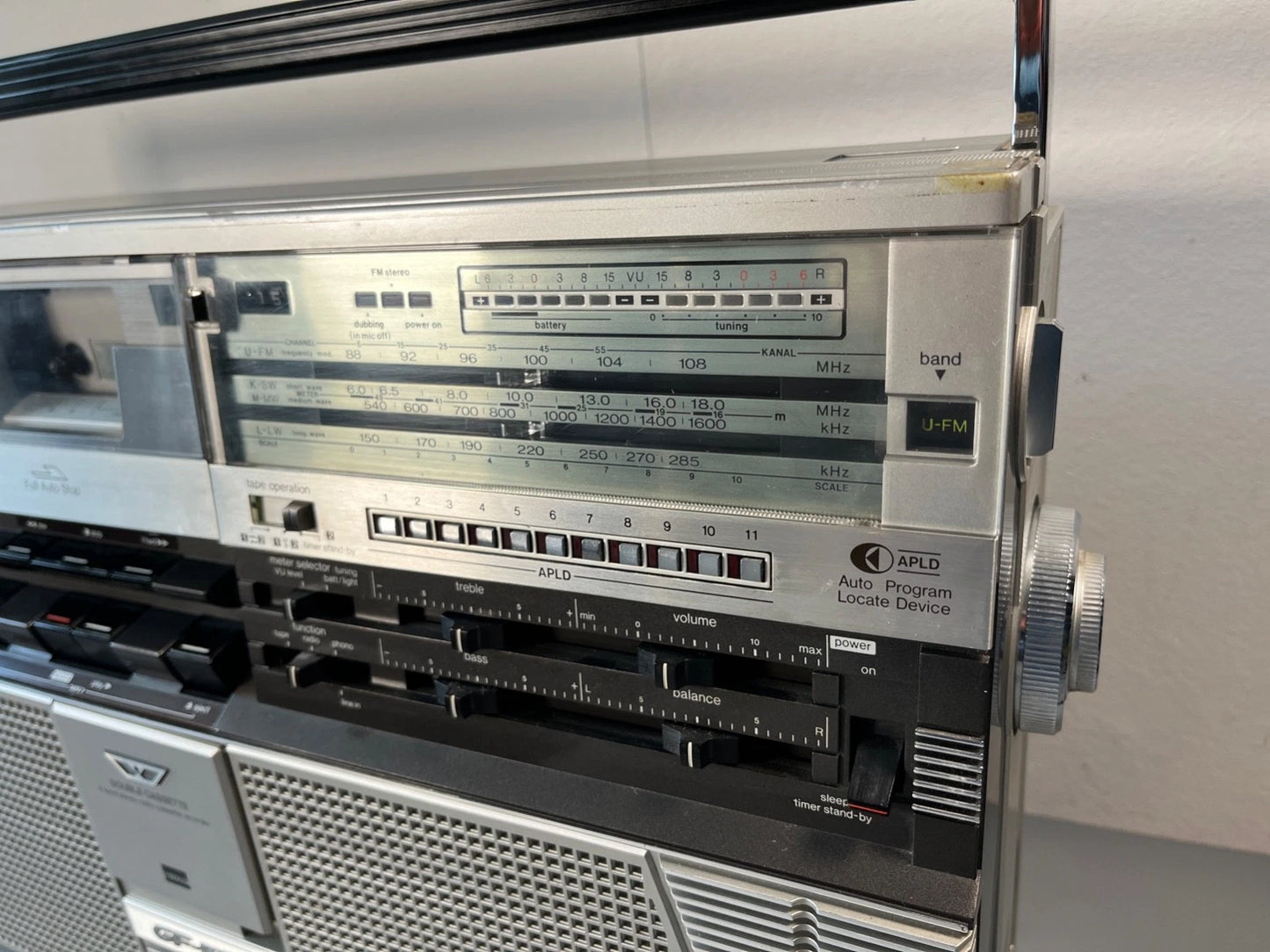 Sharp Boombox. NEW BELTS and Service. GF-555 1980s Radio Cassette. Fully Working