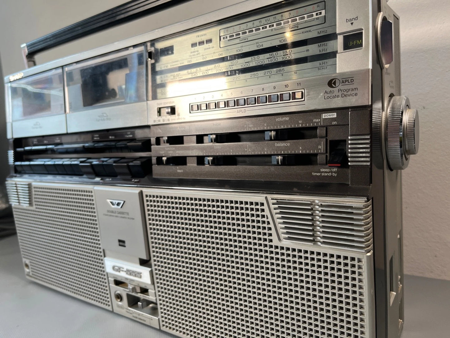 Sharp Boombox. NEW BELTS and Service. GF-555 1980s Radio Cassette. Fully Working