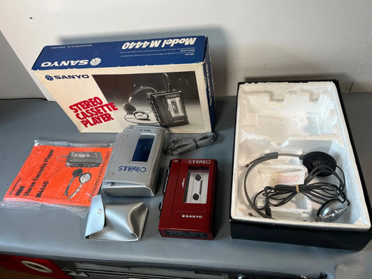 Sanyo M4440 Cassette Walkman Personal Stereo, Boxed