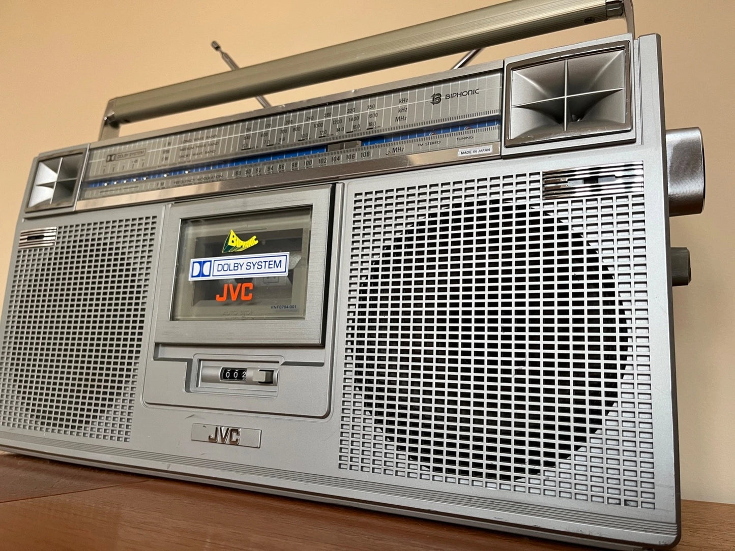 JVC RC-656 Boombox Radio Cassette. Biphonic