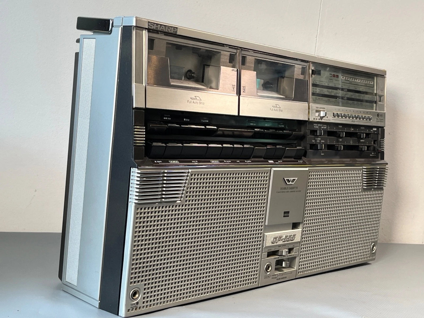 Sharp Boombox. NEW BELTS and Service. GF-555 1980s Radio Cassette. Fully Working