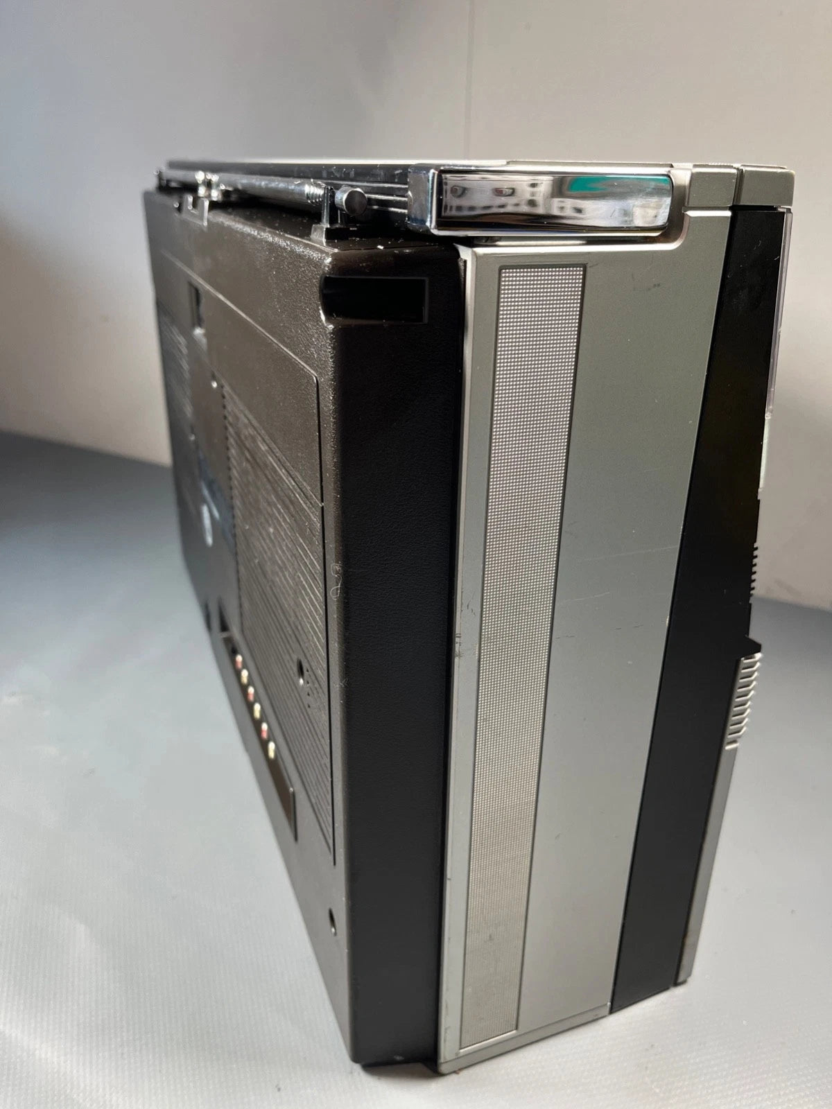 Boombox. Sharp GF-555 NEW BELTS, PINCH ROLLERS etc. 1980s Radio Cassette