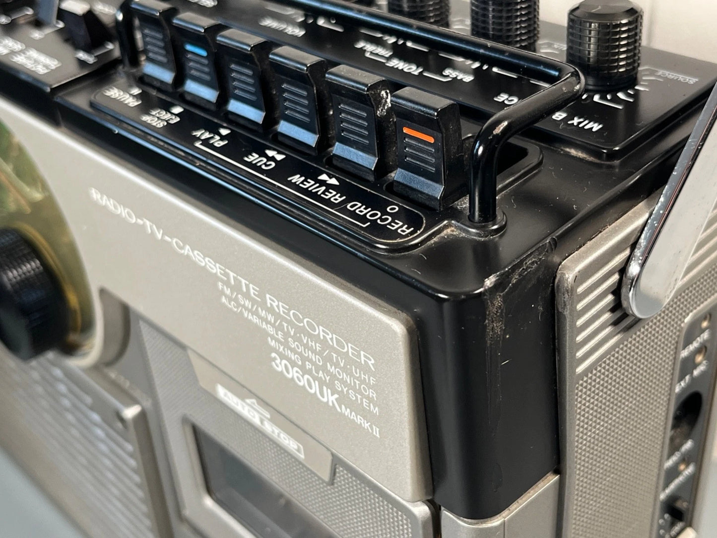 JVC 3060 Radio Cassette TV Boombox with Case & Hood