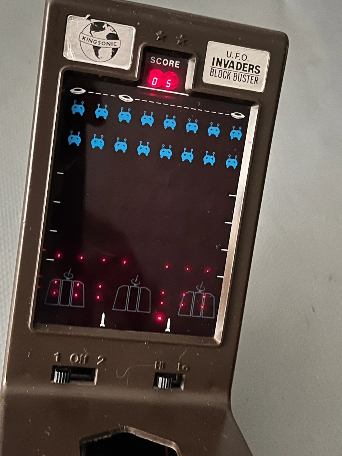 Kingsonic UFO Blockbusters Vintage Electronic Handheld Game