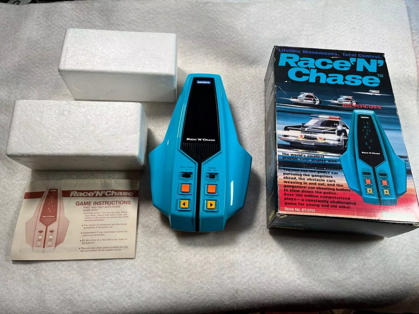 Race n Chase Bambino Handheld Electronic Game Boxed with Instructions