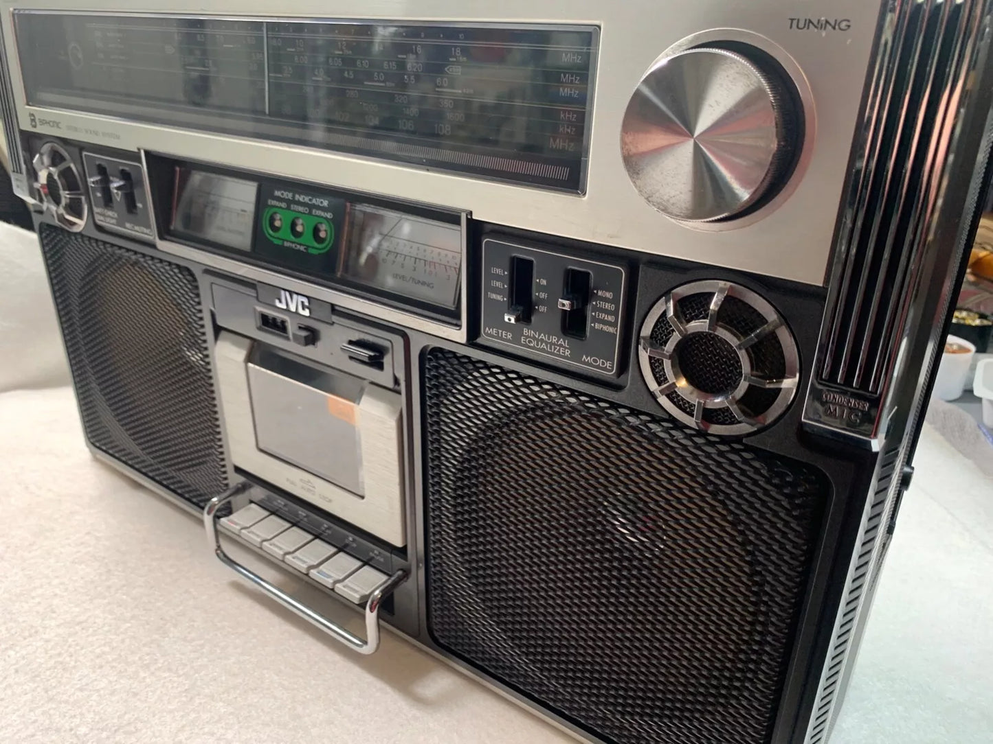 JVC RC-838 Boombox Radio Cassette