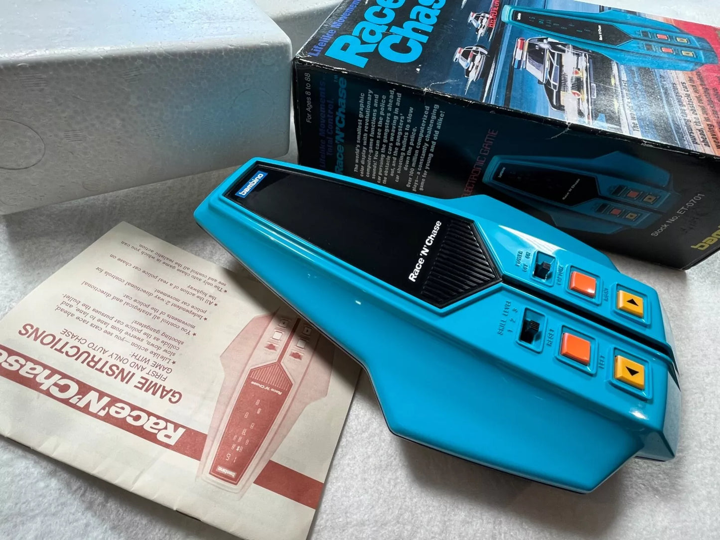 Race n Chase Bambino Handheld Electronic Game Boxed with Instructions