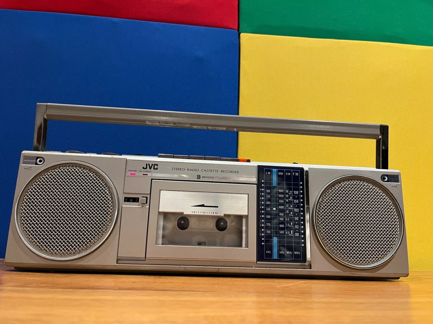 JVC RC-S40LB Boombox, Radio Cassette Recorder