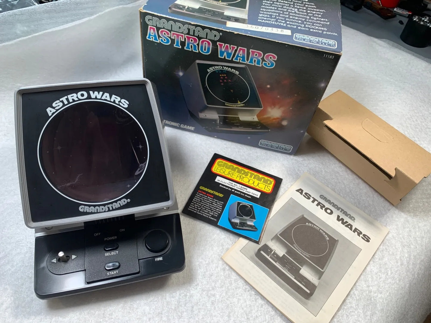 Astro Wars Grandstand Tabletop VFD Game Boxed with Instructions