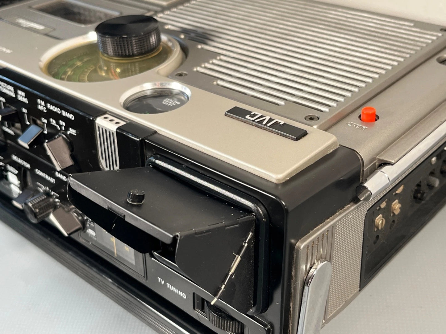 JVC 3060 Radio Cassette TV Boombox with Case & Hood